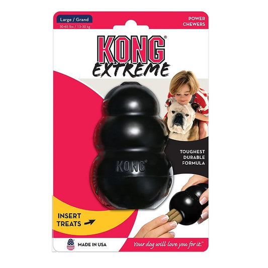 Brinquedo para cães KONG Extreme S-XXL com sua escolha de petisco para cães