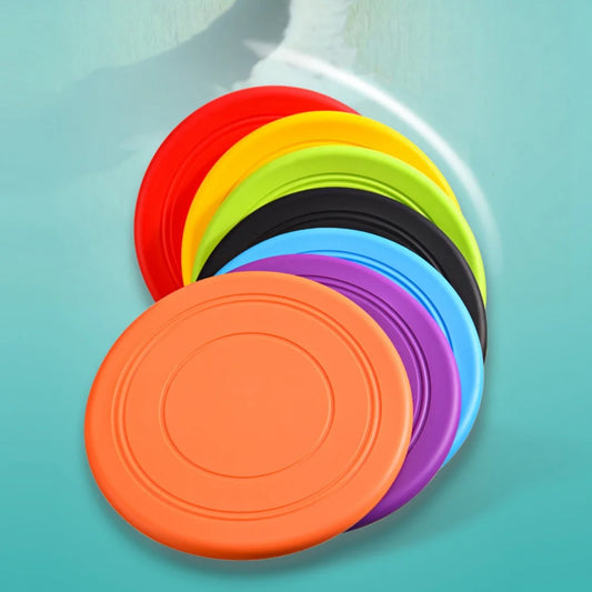 Frisbee para caes de estimação de silicone resistente  e durável
