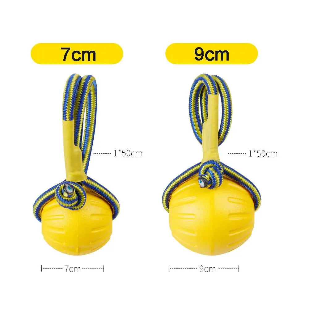 7/9cm Bola de borracha indestrutível, muito resistente e de alta qualidade para treinamento, adestramento e brincadeira com cães.