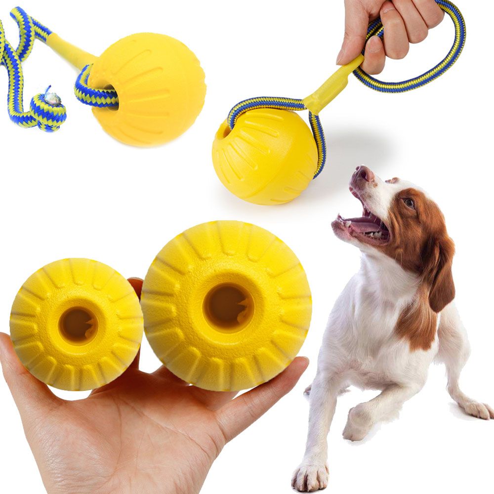 7/9cm Bola de borracha indestrutível, muito resistente e de alta qualidade para treinamento, adestramento e brincadeira com cães.